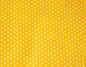 Preview: Baumwoll Druck Sterne Gelb/ Weiß 2,5 mm